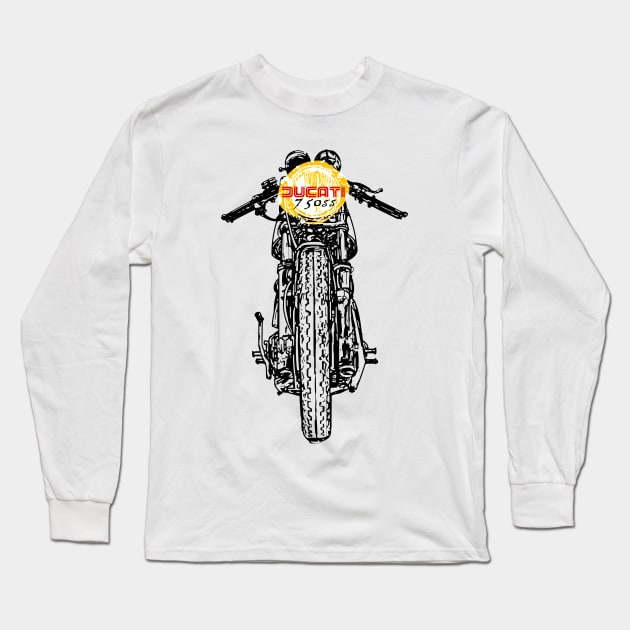 Ducati 1974 SS Long Sleeve T-Shirt by Toby Wilkinson